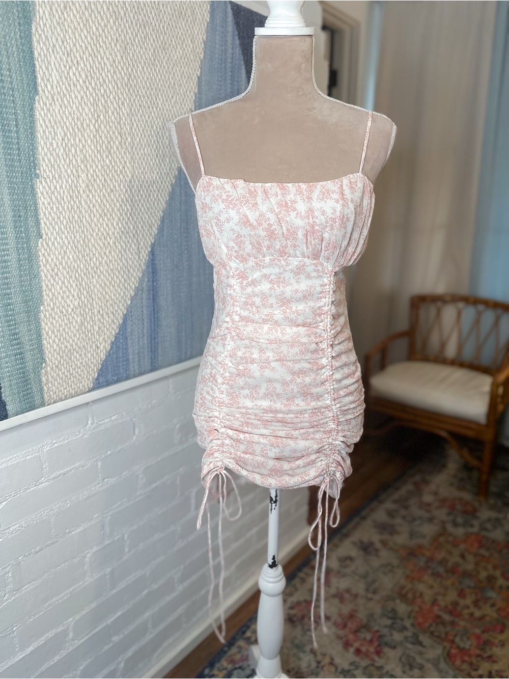 NWT Princess Polly Ivy Hollow White/Pink Mini Dress